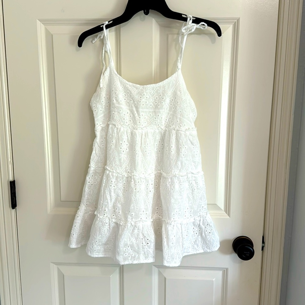 White mini dress